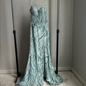 Teal Prom Dress